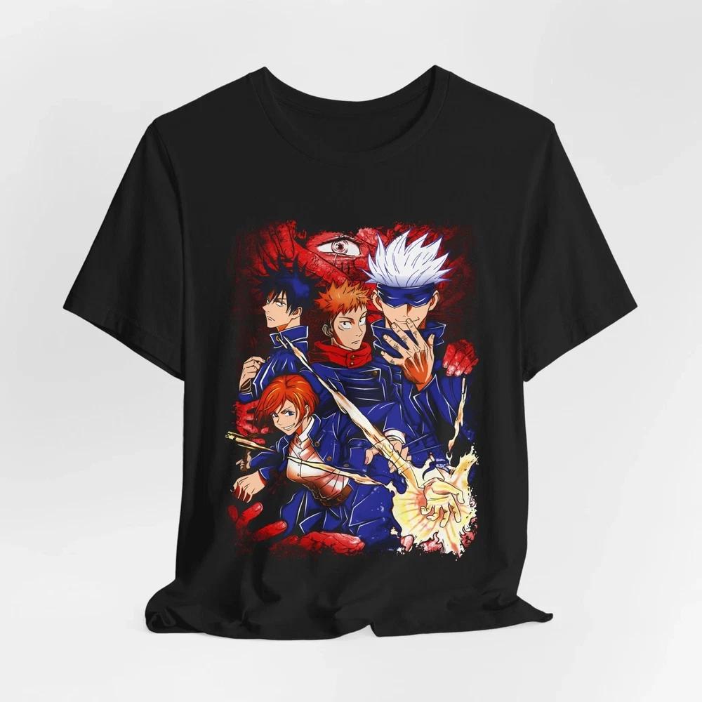 Anime Jujutsu Kaisen Black T Shirt Size S 4XL 1