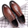 Leather Shoes Men's New Business Formal Wear Casual Autumn Breathable Men's British Korean Style Pointed Groom Wedding Shoes