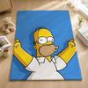 Мультяшное одеяло The Simpsons Мягкое теплое фланелевое одеяло Постельное белье для кровати Гостиной Домашнего дивана