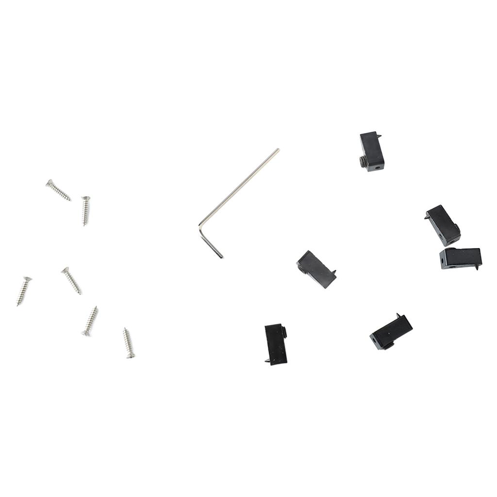 6 шт. Запирающий порожек для гитарных струн Треугольный Черный Цинковый сплав Устойчивость к коррозии Безголовая гитара