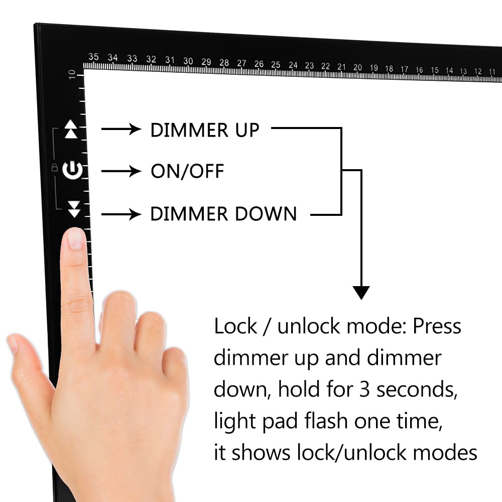 Трассировочный стенд HSK B4 тонкий и легкий 6-мм диммер 8 Вт супер яркий LED6000lux с режимом блокировки сенсорной кнопки