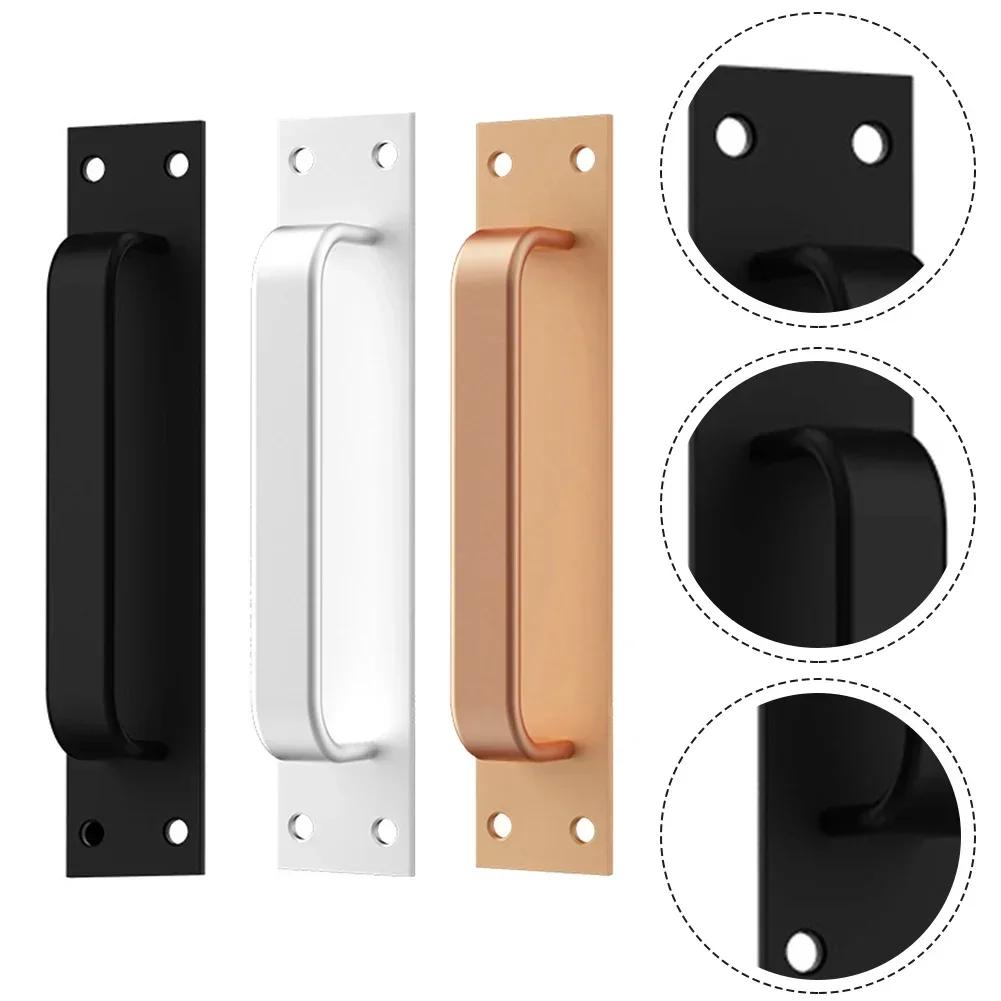 Ручка для раздвижной двери амбара, фурнитура для шкафа, дверная ручка, фурнитура для мебели из алюминиевого сплава для межкомнатных дверей
