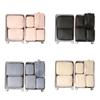 6Pcs/Set Large Capacity Luggage Compression Bag Washable Space-Saving Travel Organizer Bags Folding Portable Packing Cubes Set