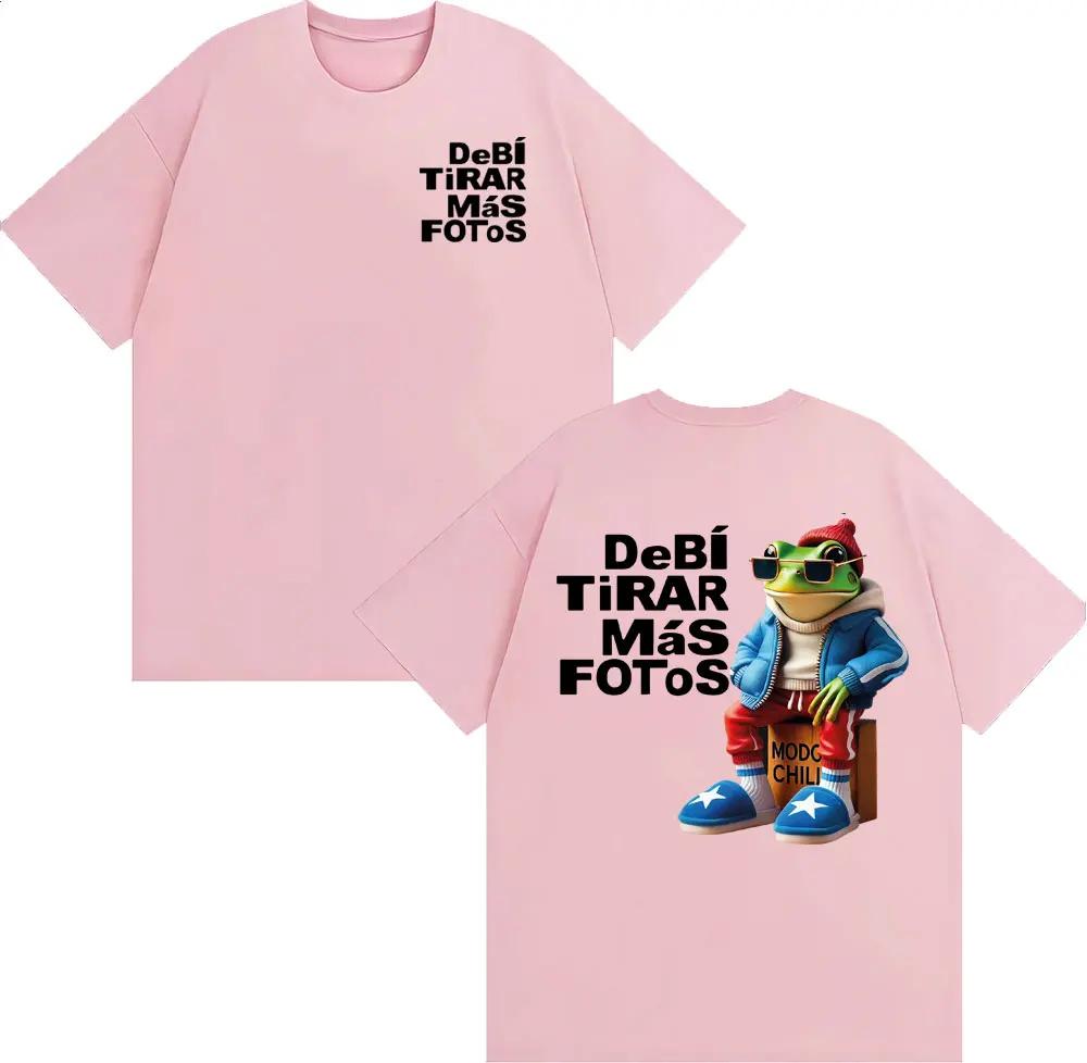 Bad Bunny Debi Tirar Mas Fotos DTMF Album 2026 Tour T Shirt Unisex Harajuku High Street Tshirts Unisex Summer Tops ONeck T Shirts