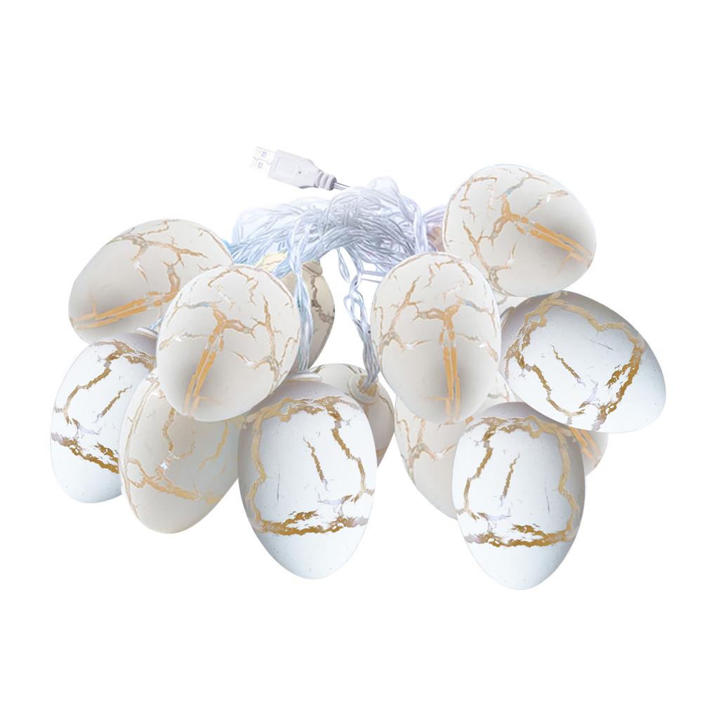 Пасхальные яйца, гирлянды из проволоки на батарейках, вечерние лампы для домашнего декора, USB