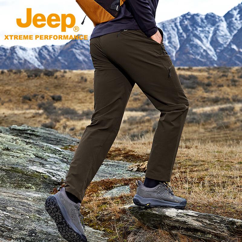 Jeep Men's Breathable Windproof Waterproof Outdoor Cargo Pants