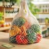 Eco Conscious Market Shopping Bags Cotton Mesh Grocery Bag, Reusable Friendly Foldable String Breathable Kitchen Organizer Pouches Lightweight