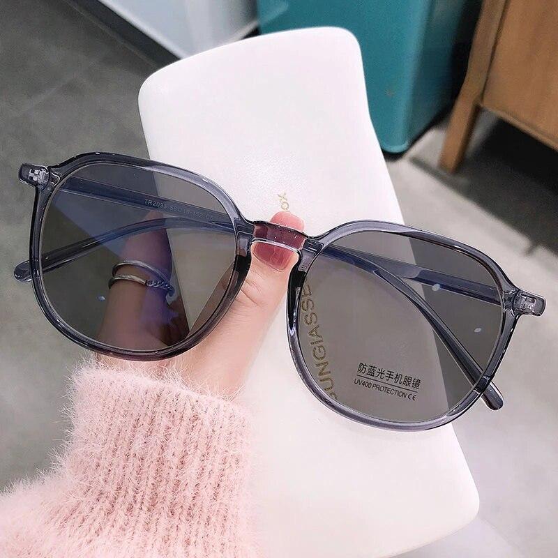 Модные фотохромные очки для мужчин и женщин, квадратные очки для близорукости, уличные изменяющие цвет очки для близорукости