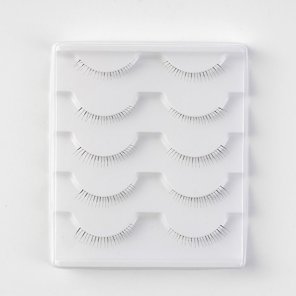5pairs Transparent Stems Lower Eyelashes Whole Pair Eye Makup Tool Soft Eyelash Extension Beauty