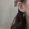 Simple HipHop Alloy Metal Hollow Star Circle Hoop Earrings For Woman Vintage Men Party Jewelry Gift