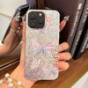 Акриловая задняя панель TPU бампер для iphone XS Max 18 Pro Max XR 13 11 15 14 17 Pro Air 16 Plus 12 Розовый - синие Бабочки медовая Чехол Ударопрочная Крышка