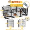 Ареден Питомец Круг Забор для питомцев Собачий круг Клетка Складной забор Легко собирается Свободная планировка Приучение к туалету Предотвращение побега Автономная клетка для собак