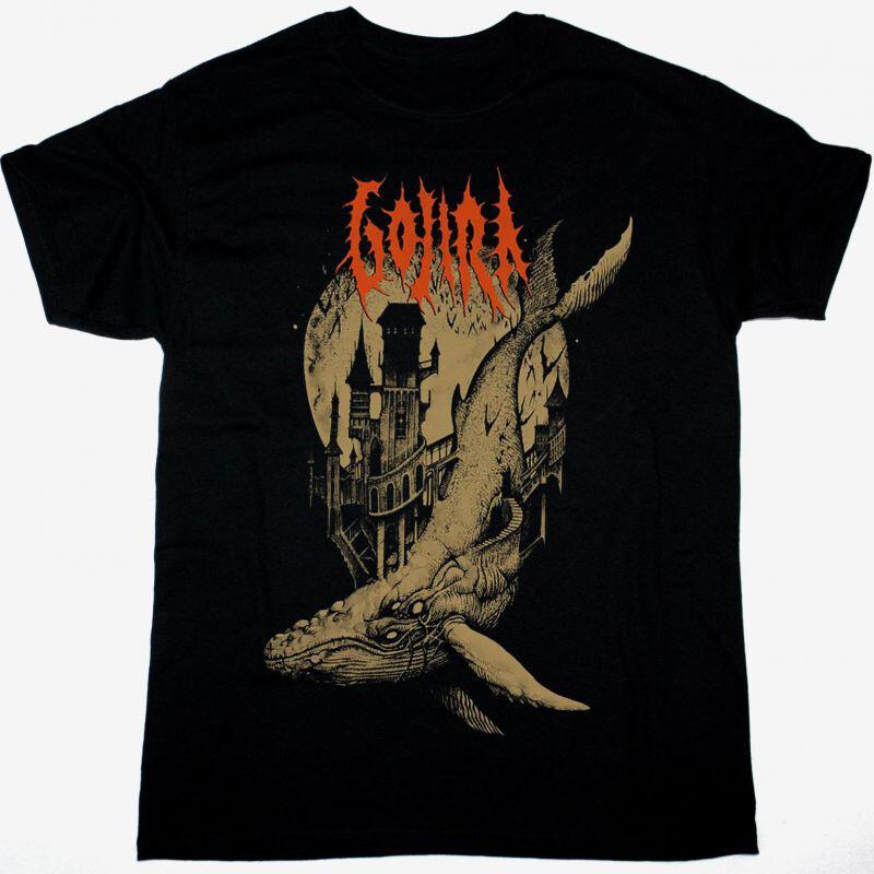 Подарок для фанатов группы GOJIRA Черная футболка из плотного хлопка, все размеры, унисекс