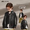 Кожаная осенняя куртка для мальчиков 'Сказка' 2025 - Стильная и крутая верхняя одежда для больших мальчиков
