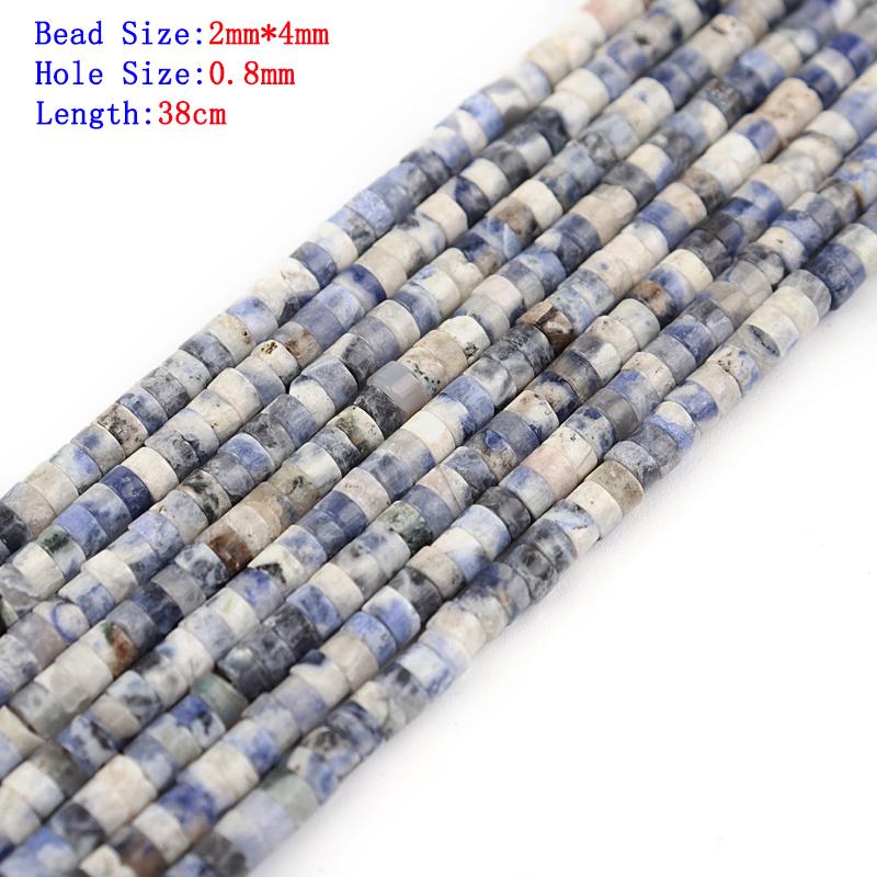 1strand 4/6/8/10mm Natural Stone Flat Beads Druzy Quartz Crystal Loose Spacer DIY Bracelet Necklace Fashion Jewelry