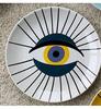 Handmade Devil Eye Plates Wall Plate Colourful Decorative Evil Eye Art Plate Unique Home Bar Living Room Decoration 4 color