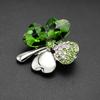 Jewelry Women'S Love Clover Brooch Premium Niche Bridal Crystal Jewelry E-Commerce Accessories