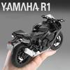1/12 Scale Yamaha YZFR1 Alloy Die Cast Motorcycle Model Toy Vehicle Collection Sound and Light Off Road Autocycle Boy Toys Car