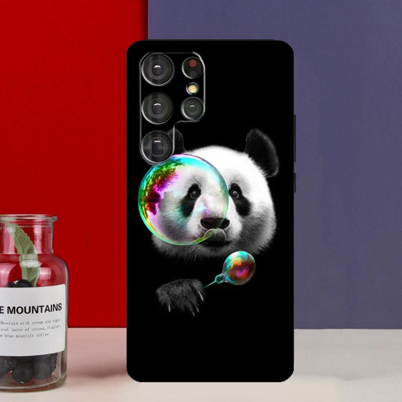 Мультяшный Милый Медведь Панда Чехол Для Samsung Galaxy S25 Ultra S9 S10 S20 S21 FE S22 S23 Plus S24 Ultra Чехол Для Телефона