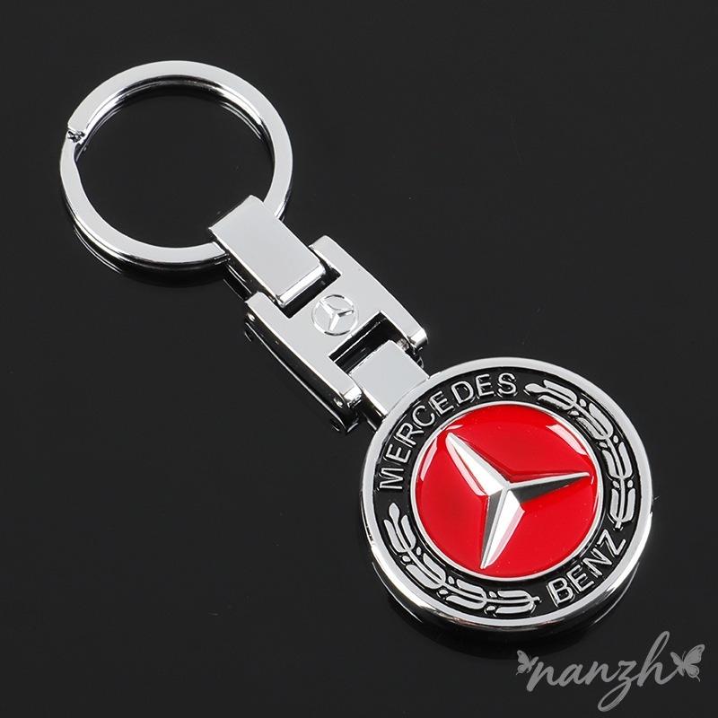 Для Mercedes Benz W204 W205 W203 W213 W201 W210 Пара Предотвращение Потери Брелок Двусторонний Логотип Автомобиля Металлический Брелок SI3