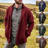 Autumn And Winter Men's Fashion Loose Cardigan Warm Lapel Hooded Jacket Sweater