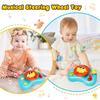 MOONTOY Игрушки Руль для малыша 6-12 месяцев, Имитация рулевого колеса, Интерактивные детские игрушки, Музыкальная игрушка для ролевых игр, Обучающие игрушки