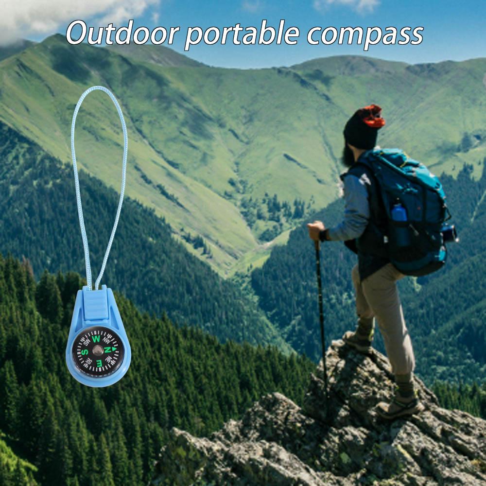 Keepsake Pocket Compass Waterproof Lanyard Compass Buckle Compass Hiking Compass Outdoor