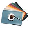 Leather Placemats Non-Slip Heat Insulation Placemats Table Mats Household Table Mats Waterproof Hotel Western Food Mats Coasters