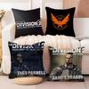 Tom Clancy's The Division 2 Наволочка Наволочка против пылевых клещей Невидимая молния шелковистый короткий плюш Чехол для диванной подушки