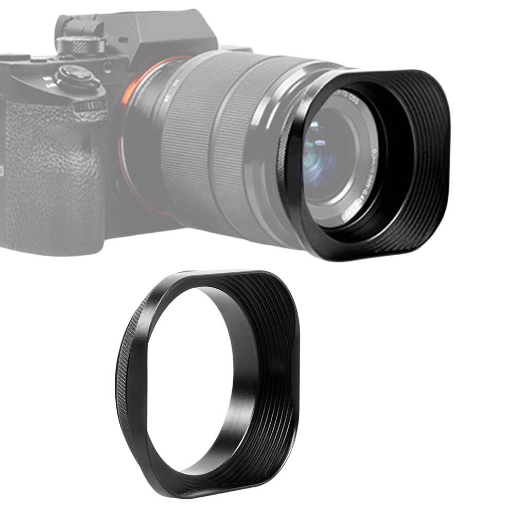 62mm Square Metal Lens Hood Protective Covers Fit for Enhancing Photography Experience Stray Light Reduction On Cameras