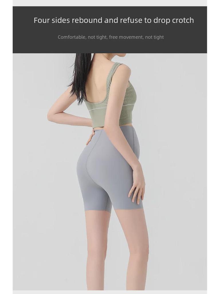 Шорты для йоги для беременных с поддержкой живота — легкие летние, длина 3/4