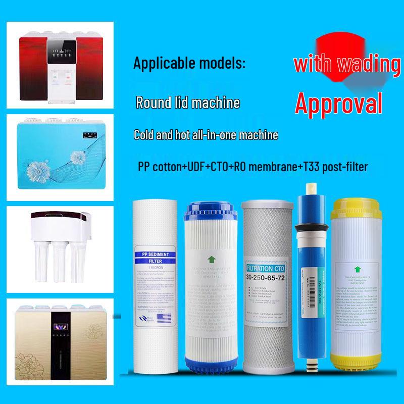 10-дюймовый 5-ступенчатый очиститель воды: ПП Хлопок, Гранулированный Уголь, Спеченный Уголь, Мембрана Обратного Осмоса, Постугольные Фильтры из Кокосовой Скорлупы