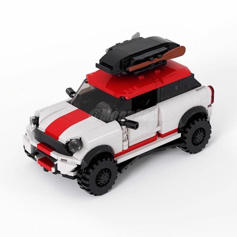 M Building Block Compatible With Lego 131071 Mini Countryman Off-Road Version, Eight-Grid Car Model Puzzle