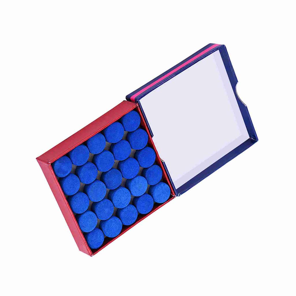 Лот из 50 шт. Синий клей на однослойных бильярдных бильярдных кий-наклейках 13 мм