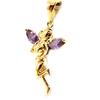 Les Trésors De Lily [L5146] - Позолоченный кулон «Тинкер Белл» с золотым аметистом - 20x15 мм