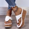 Summer New Foreign Trade Large Size Flip-flops Casual Fashion Wide Edge Women's Thick Bottom Slippers