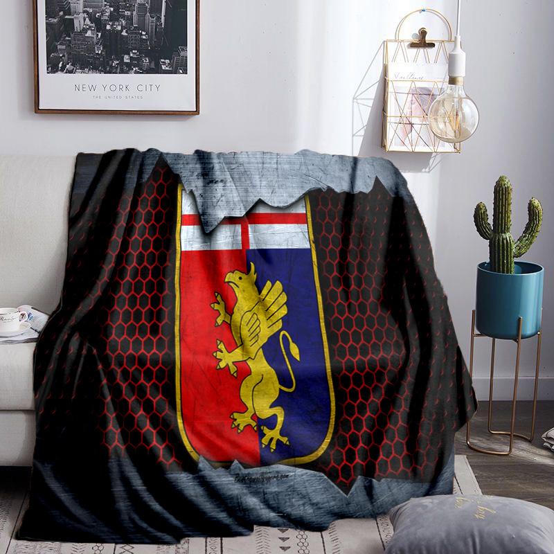 Lion Shield Genoa Throws Blanket Flannel Blankets Plush for Couch Bed Gifts for Men Women Travel picnic blanket Christmas fan gifts