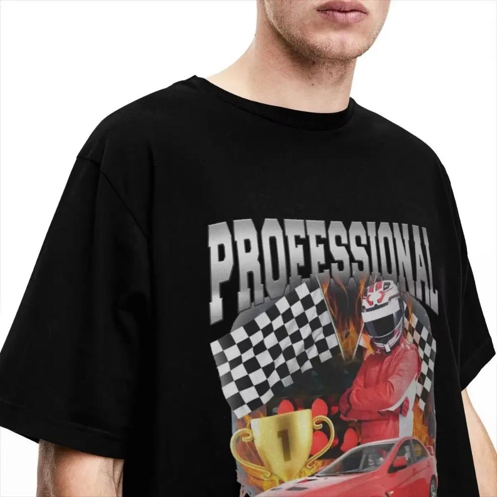 Мужские Женские Футболки F1 Профессиональный Гонщик Мерч Смешная Гоночная Мем Футболка Одежда Веселая Футболка с Принтом