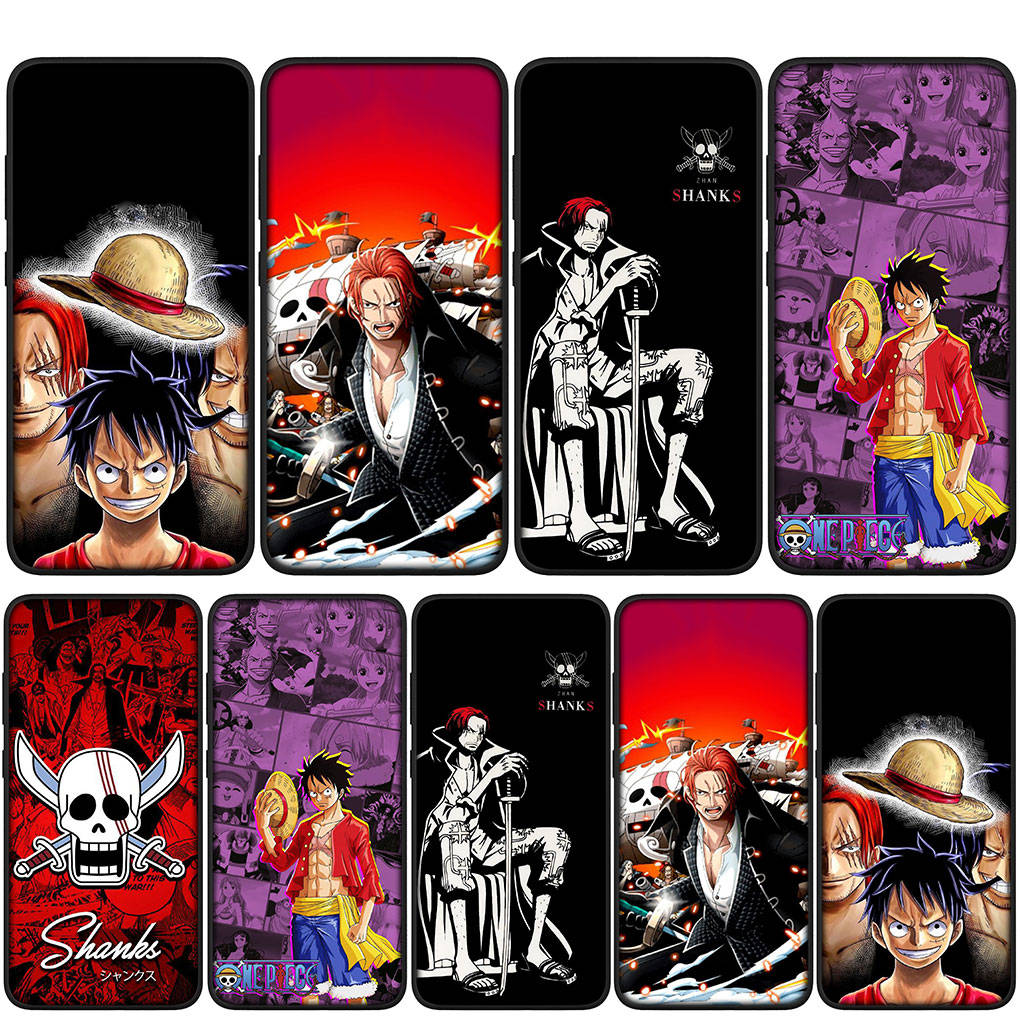 Для iPhone 16 15 Xiaomi Redmi Note 14 13 12 11 Pro Max X 8 16e Samsung Galaxy S25 S24 S23 Moto OPPO Huawei Shanks Red Hair Luffy One Piece Phone Case