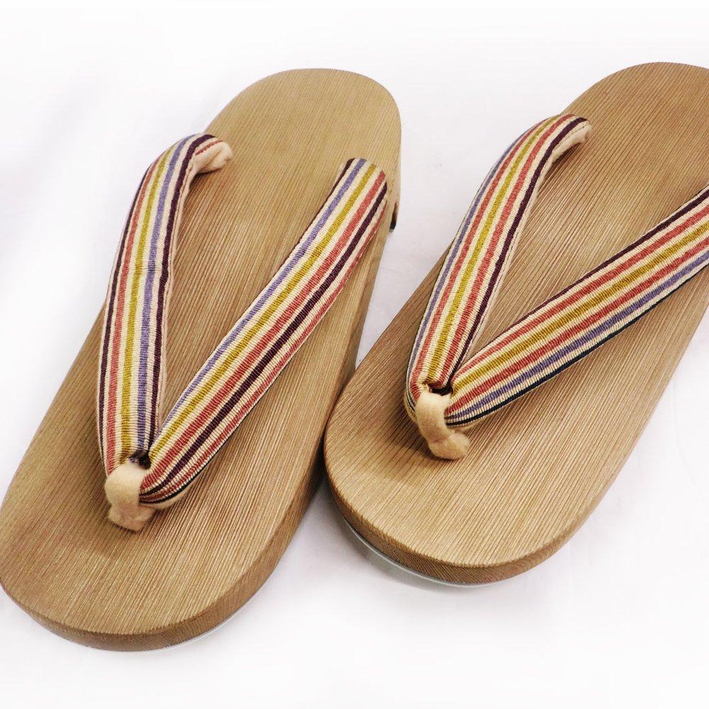 Craftsmen Connect 300 Years of Tradition Nezuko Traditional Crafts Made In Japan [Kiso Geta] Women's (striped Barley)