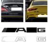 3D Metal Sticker Car Logo Badge Letter Logo Sticker Decal Me+rced+es LOGO Black Silver Waterproof Car Accessories