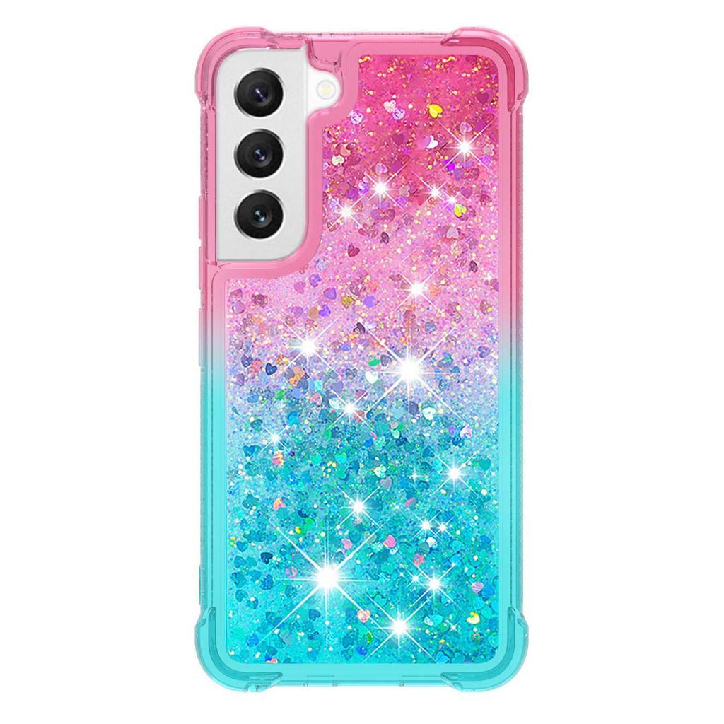 Чехол с эффектом 'жидкий песок' для Samsung Galaxy S23 S22 Ultra, Чехол с блестками, переливающимся градиентом для Galaxy S20 S21 FE Plus, Чехол для телефона Fundas Coque