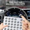 2/5/10Pcs Car styling Lock Keyhole Stickers Decoration Protection For Renault koleos duster megane 2 logan clio Auto Accessories S444