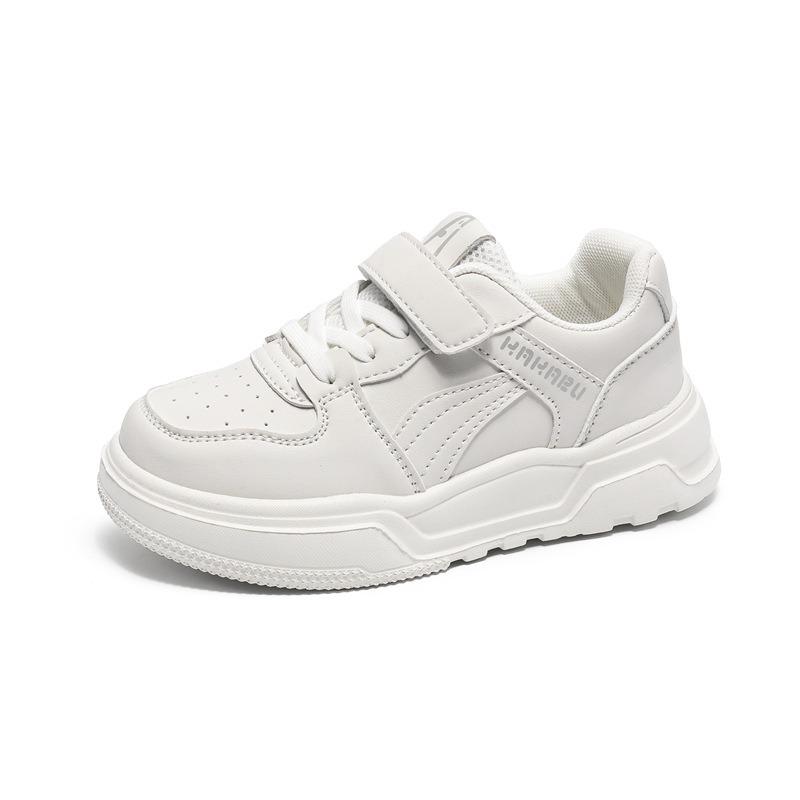 Детские белые туфли, весна и осень, новые, для студентов, мягкая подошва, кожа, дышащие, повседневные, для мальчиков, спортивная обувь для девочек