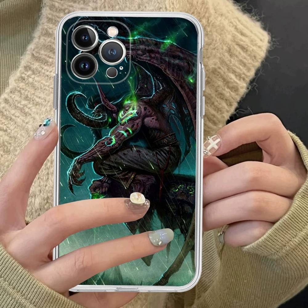 W-World Of W-Warcraft Игра Ретро Чехол Для Телефона IPhone 16 15 Promax IPhone 14 11 12 Высококачественный 13 Pro Силиконовый