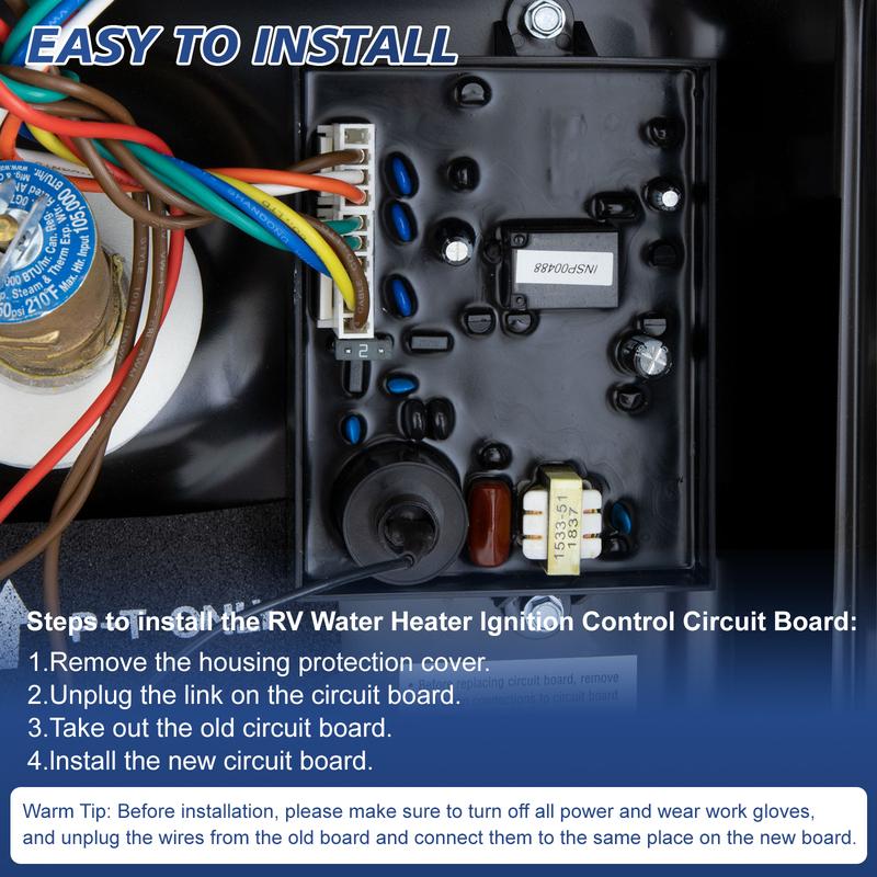 Water Heater Control Circuit Board Kit 93305 91365 91346 For RV Atwood GCH6A-10E GC6AA-10E GC10A-4E GCH10A-4E Gas Electric 12V