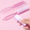 2Pcs Nail Cleaning Brush, Remove Dust Powder Cleaner Brushes for Acrylic UV Gel Nail, Manicure Nail Care Tools