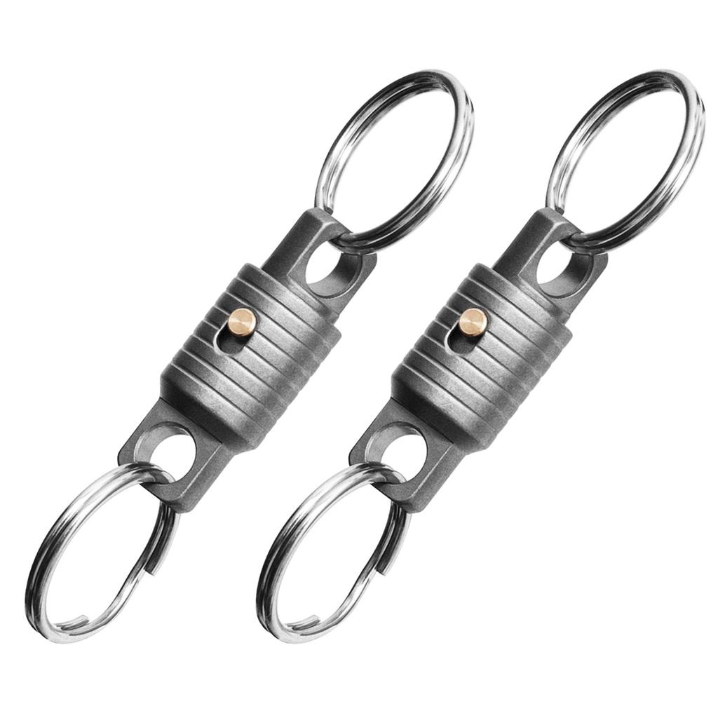 Pack Of 2 Keychains Holder Lightweight Design For Secure Key Carrying Business And Outdoor Use Organized Key Management