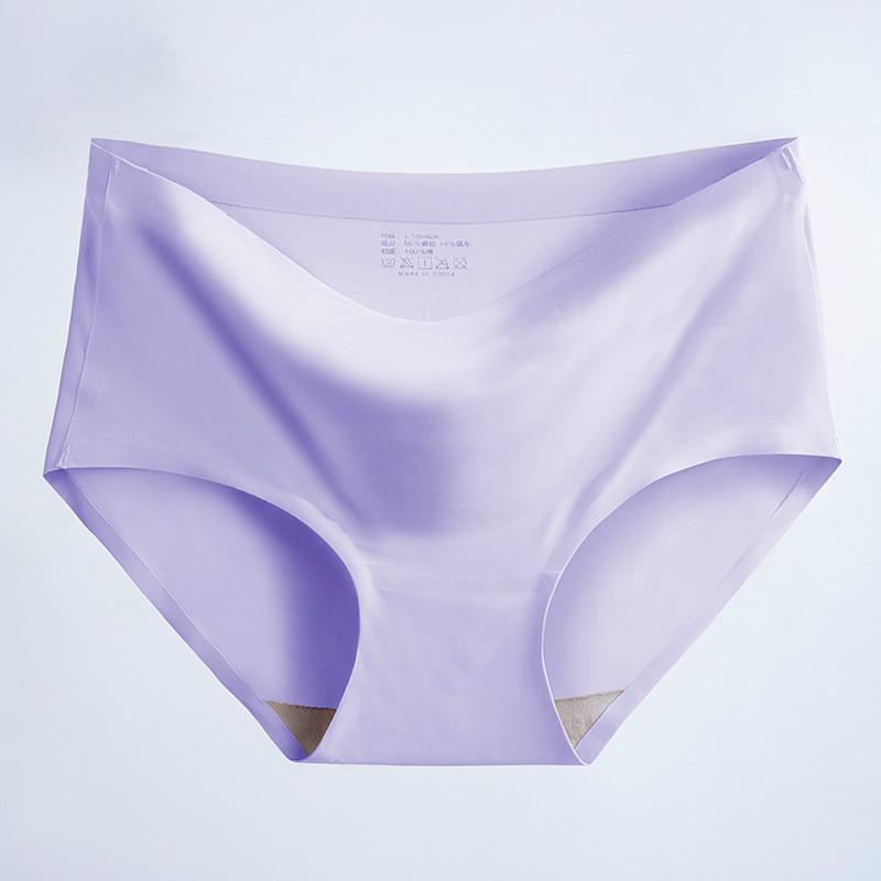 Women's Fashion Seamless Elastic Underwear Breathable Quick-Dry Ice Silk Panties Briefs Comfy High Quality