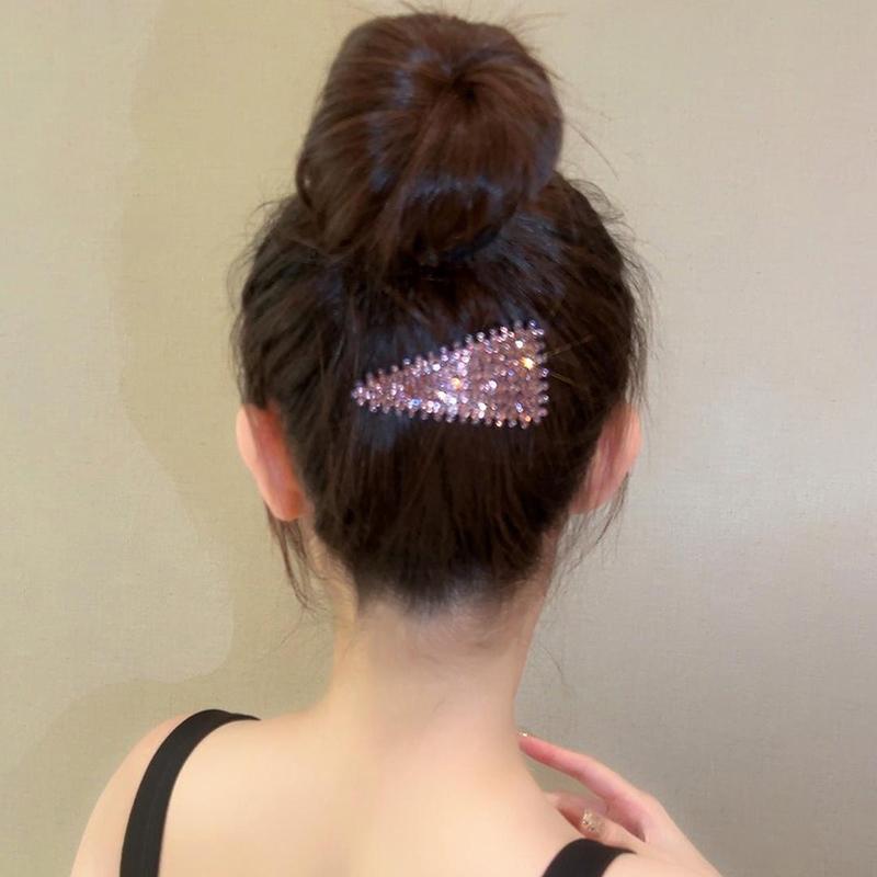 Блестящие хрустальные заколки для волос со стразами, изысканные заколки для челки, модные аксессуары для волос